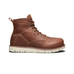 Keen Men's San Jose 6" Boot (Soft Toe) | Gingerbread/Off White