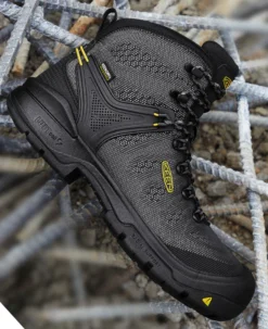 Keen Men's Dearborn 6" Waterproof Boot (Carbon-Fiber Toe) | Black/Steel Grey -Shoes Shop Of Ken 1025692 PDP RightImage