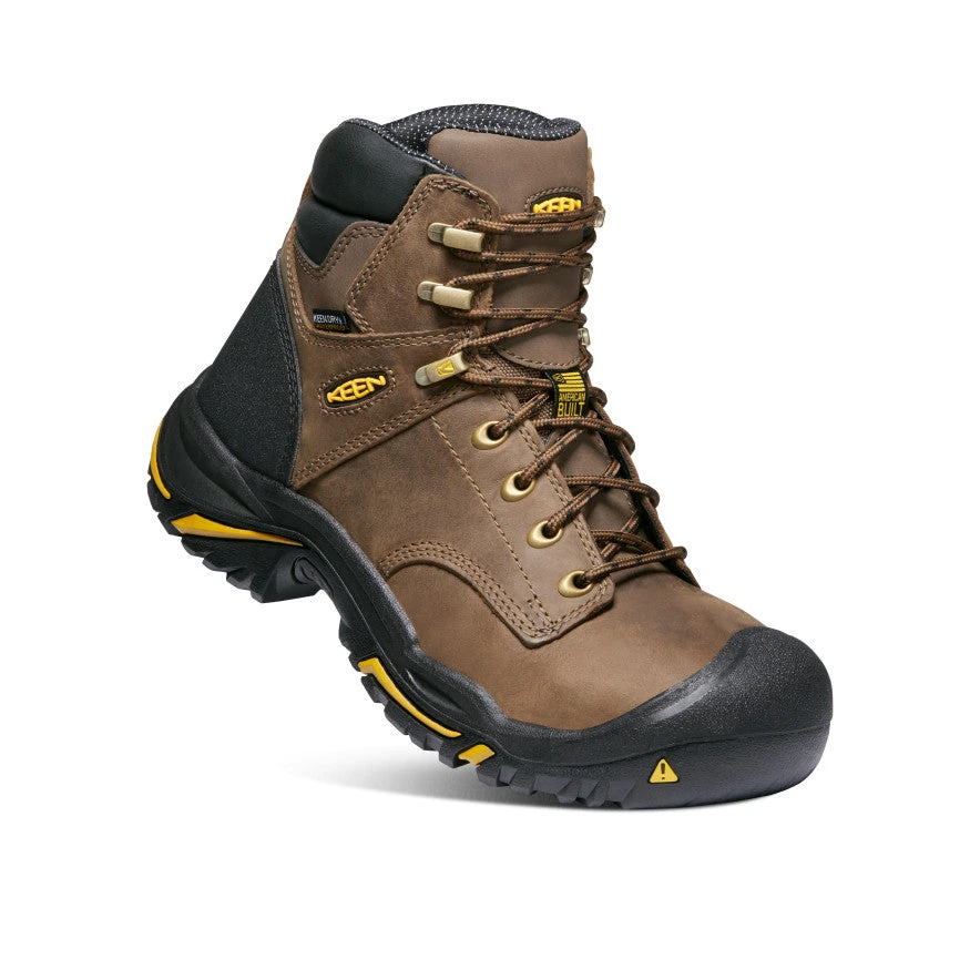 Keen Men's Mt Vernon 6" Waterproof Boot (Steel Toe) | Cascade Brown 3 Keen Men's Mt Vernon 6" Waterproof Boot (Steel Toe) | Cascade Brown - Image 3