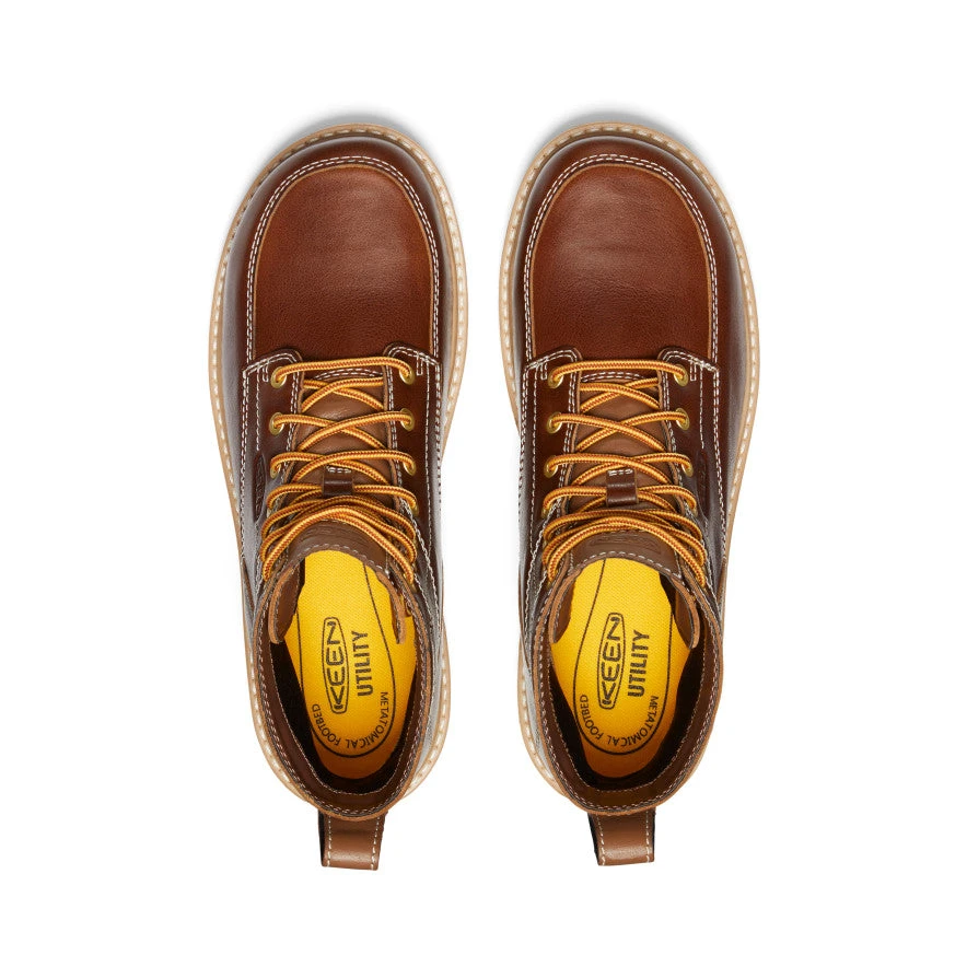 Keen Men's San Jose 6" Waterproof Boot (Aluminum Toe) | Tortoise Shell/Star White 4 Keen Men's San Jose 6" Waterproof Boot (Aluminum Toe) | Tortoise Shell/Star White - Image 4