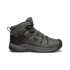 Keen Men's Flint II Waterproof Mid (Soft Toe) | Steel Grey/Tortoise Shell