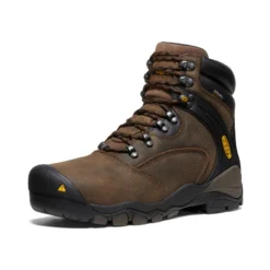 Keen Men's Louisville 6" Waterproof Boot (Steel Toe) | Cascade Brown -Shoes Shop Of Ken 4738b189a2e046b69ed4e2f29b873d6e997512b7