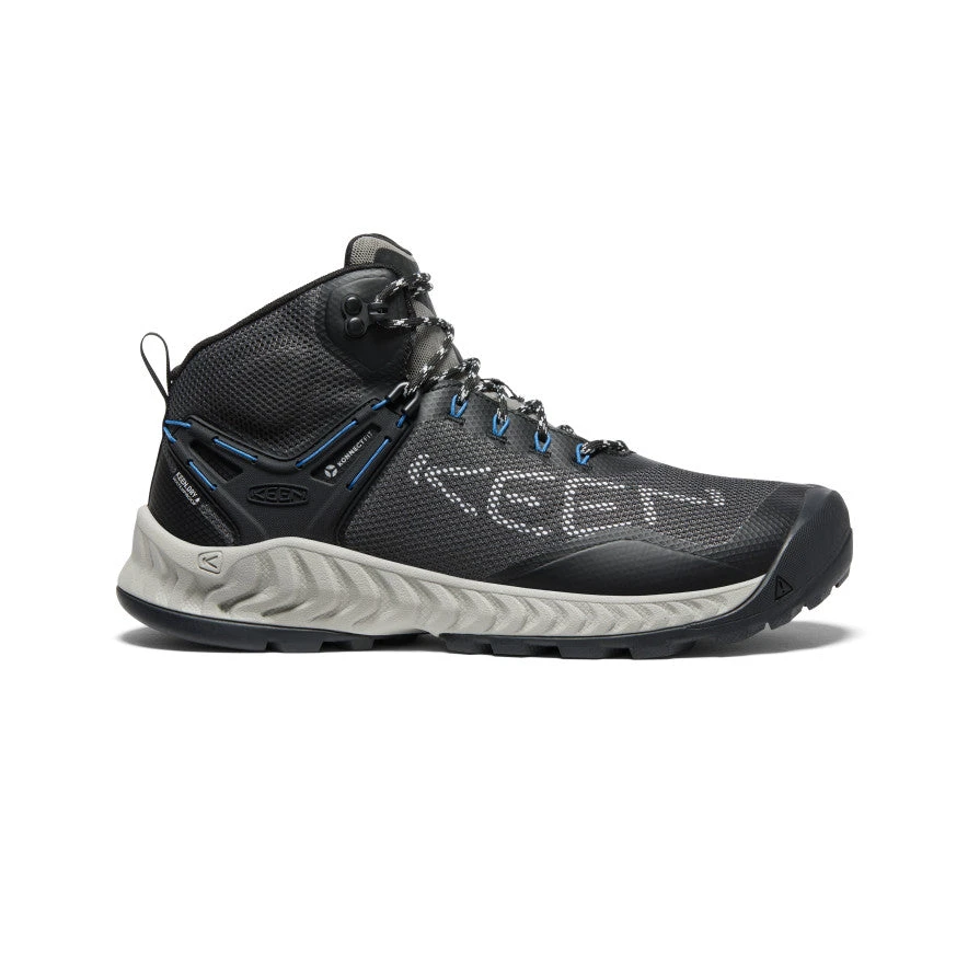 Keen Men's NXIS EVO Waterproof Boot | Magnet/Bright Cobalt 1 Keen Men's NXIS EVO Waterproof Boot | Magnet/Bright Cobalt