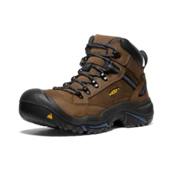 Keen Men's Braddock AL Waterproof Mid (Steel Toe) | Bison/Ensign Blue -Shoes Shop Of Ken 53d5d0e452d565f8566a88a54b46e8731d54bc9b
