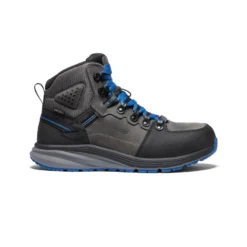 Keen Men's Red Hook Waterproof Boot (Carbon-Fiber Toe) | Steel Grey/Bright Cobalt