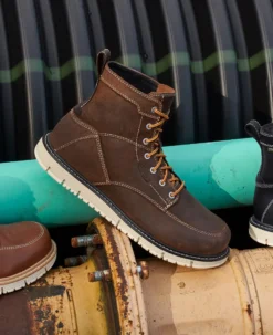 Keen Men's San Jose 6" Boot (Soft Toe) | Gingerbread/Off White -Shoes Shop Of Ken SDD 496 PDP SanJose 1027119 Right Image 9f42caa2 a7e6 47b2 8844 24ac242cc201