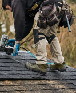 Keen Men's Reno Mid KBF Waterproof (Carbon-Fiber Toe) | Dark Olive/Black -Shoes Shop Of Ken SDD 506 PDP Reno 1027102 Left Image