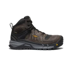 Keen Men's Kansas City+ Waterproof Mid (Carbon-Fiber Toe) | Coffee Bean/Black