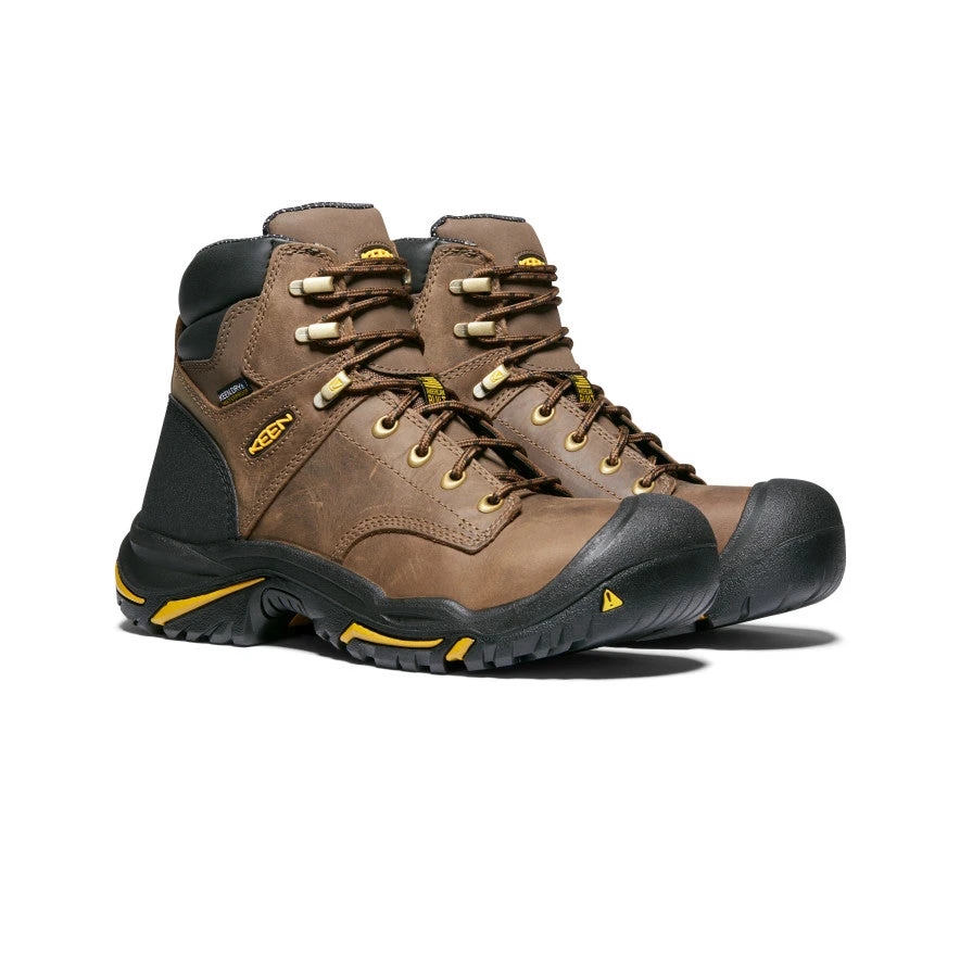 Keen Men's Mt Vernon 6" Waterproof Boot (Steel Toe) | Cascade Brown 2 Keen Men's Mt Vernon 6" Waterproof Boot (Steel Toe) | Cascade Brown - Image 2